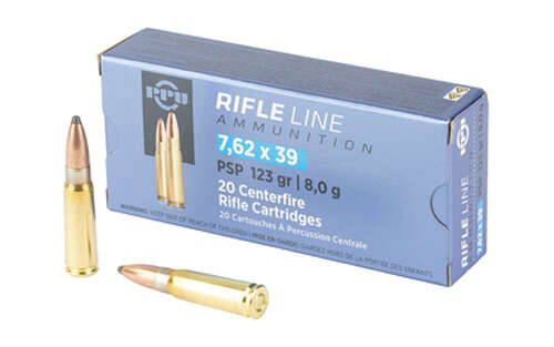 Ammunition Prvi Partizan Rifle 7.62x39mm PPU 7.62X39 POINTED SP 123GR 20/1000